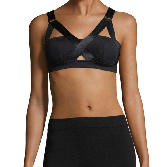 Electric Yoga Other - NEW Electric Yoga Black Corset Sports Bra Sz Med
